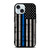 THIN BLUE LINE FLAG iPhone 15  Case Cover