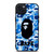 BATHING APE BAPE CAMO BLUE iPhone 15 Plus Case
