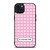 COACH NEW YORK LOGO PATTERN PINK iPhone 15 Plus Case