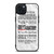 GREY'S ANATOMY QUOTES 2 iPhone 15 Plus Case