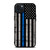 THIN BLUE LINE FLAG iPhone 15 Plus Case
