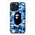 BATHING APE BAPE CAMO BLUE iPhone 15 Pro Max Case