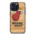 MIAMI HEAT LOGO WOODEN iPhone 15 Pro Max Case