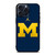 MICHIGAN WOLVERINES AIR JORDAN LOGO FOOTBALL iPhone 15 Pro Max Case