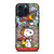 SNOOPY THE PEANUTS GLASS ART iPhone 15 Pro Max Case