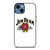 JIM BEAM WHISKEY LOGO WHITE.jpg iPhone 14 Case