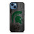 MICHIGAN STATE SPARTANS WOODEN LOGO.jpg iPhone 14 Case