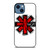 RED HOT CHILI PEPPERS LOGO WHITE.jpg iPhone 14 Case