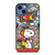 SNOOPY THE PEANUTS GLASS ART.jpg iPhone 14 Case