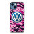 VW VOLKSWAGEN PINK CAMO.jpg iPhone 14 Case