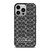 COACH NEW YORK LOGO PATTERN BLACK iPhone 14 Pro Case