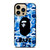BATHING APE BAPE CAMO BLUE iPhone 14 Pro Max Case