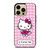 COACH NEW YORK LOGO PATTERN HELLO KITTY iPhone 14 Pro Max Case