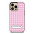 COACH NEW YORK LOGO PATTERN PINK iPhone 14 Pro Max Case