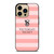 VICTORIA'S SECRET PINK STRIPES 2 iPhone 14 Pro Max Case