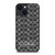 COACH NEW YORK LOGO PATTERN BLACK iPhone 14 Plus Case