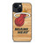 MIAMI HEAT LOGO WOODEN iPhone 14 Plus Case