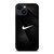 NIKE LOGO BLACK ABSTRACT LINE iPhone 14 Plus Case