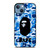 BATHING APE BAPE CAMO BLUE iPhone 13 Case