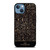 COACH NEW YORK LOGO BATIK BLACK PATTERN iPhone 13 Case