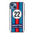 MARTINI RACING TEAM 22 iPhone 13 Case