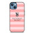 VICTORIA'S SECRET PINK STRIPES 2 iPhone 13 Case