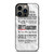GREY'S ANATOMY QUOTES 2 iPhone 13 Pro Case