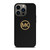 MICHAEL KORS MK LOGO BLACK GOLD iPhone 13 Pro Case