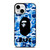 BATHING APE BAPE CAMO BLUE  iPhone 13 Mini Case