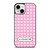 COACH NEW YORK LOGO PATTERN PINK  iPhone 13 Mini Case