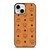 MCM WORLD WIDE BROWN LEATHER iPhone 13 Mini Case