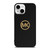 MICHAEL KORS MK LOGO BLACK GOLD iPhone 13 Mini Case