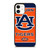 AUBURN TIGERS LOGO UNIVERSITY FOOTBALL EMBLEM iPhone 12 Case