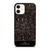 COACH NEW YORK LOGO BATIK BLACK PATTERN iPhone 12 Case