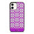 COACH NEW YORK LOGO PATTERN PURPLE EMBLEM iPhone 12 Case