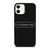 COACH NEW YROK LOGO BLACK iPhone 12 Case
