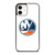 NEW YORK ISLANDER LOGO WHITE iPhone 12 Case