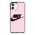 NIKE PINK LOGO iPhone 12 Case