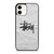 STUSSY LOGO ICON WHITE iPhone 12 Case