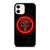 THE PUNISHER SKULL RED GLOW iPhone 12 Case