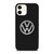 VW VOLKSWAGEN METAL CARBON LOGO iPhone 12 Case