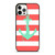 CORAL AND MINT STRIP ANCHOR iPhone 12 Pro Case