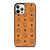 MCM WORLD WIDE BROWN LEATHER iPhone 12 Pro Case