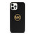 MICHAEL KORS MK LOGO BLACK GOLD iPhone 12 Pro Case