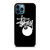 STUSSY BLACK LOGO iPhone 12 Pro Max Case