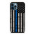 THIN BLUE LINE FLAG iPhone 12 Pro Max Case