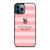 VICTORIA'S SECRET PINK STRIPES 2 iPhone 12 Pro Max Case