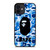 BATHING APE BAPE CAMO BLUE iPhone 12 Mini Case