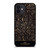 COACH NEW YORK LOGO BATIK BLACK PATTERN iPhone 12 Mini Case