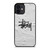 STUSSY LOGO ICON WHITE iPhone 12 Mini Case